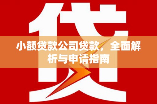 肇州小额贷款公司贷款，全面解析与申请指南