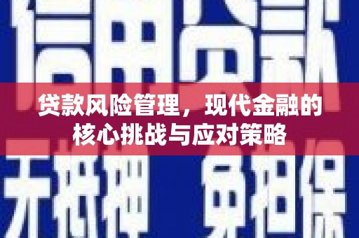 肇州贷款风险管理，现代金融的核心挑战与应对策略