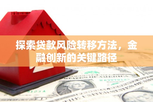 肇州探索贷款风险转移方法，金融创新的关键路径